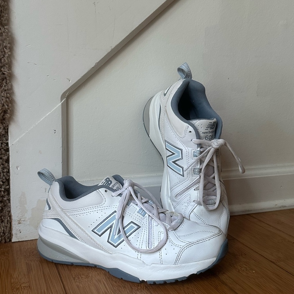 New Balance Blue and White 608’s Size 7